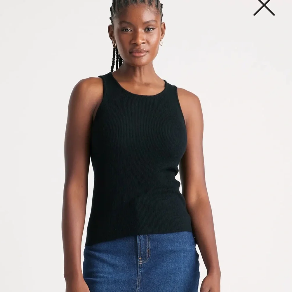 QUINCE Featherweight Cashmere Ribbed Tank Size XS - Picture 6 of 9